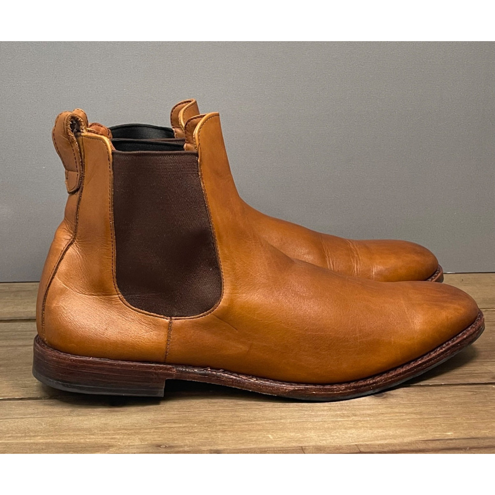 Allen Edmonds Men's Liverpool Chelsea Dress Boots Size 15 Walnut Brown Pull On